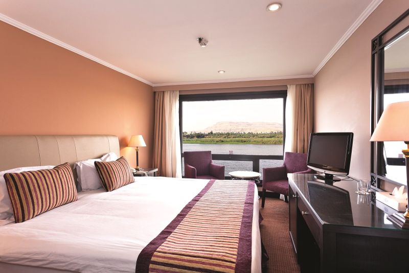 Elegant Double Cabin on the Jaz Crown Prince Nile Cruise