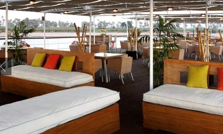 Sundeck of Royal Lily Movenpick Nile Cruise - Best Nile Cruise Ship
