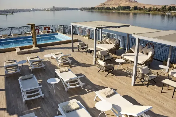 Relax and Unwind on the Sundeck of MS Tulip Nile Cruise