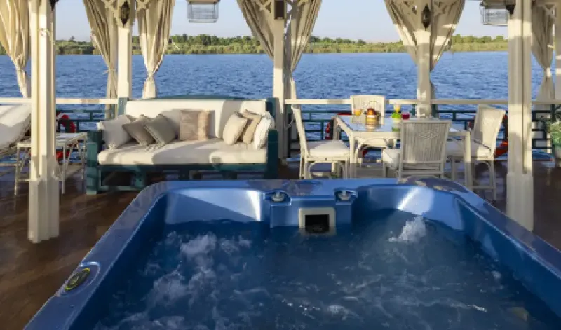 Jacuzzi Bliss on Dahabiya Nile Cruise Hadeel – Pure Relaxation
