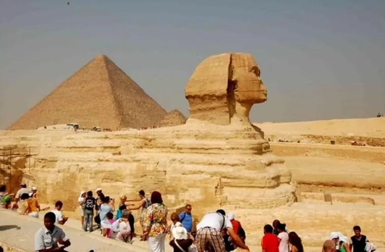 Pyramids and Sphinx
