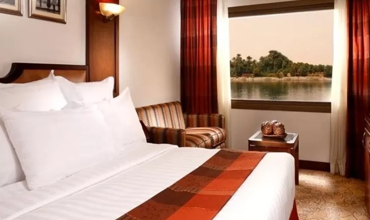 Nile Cruise 5 Star Deluxe | Elegant Cabin Aboard the Nile Goddess Cruise