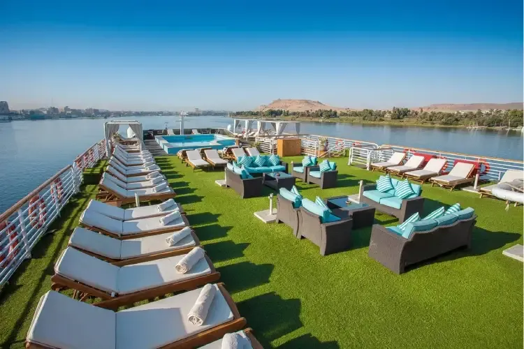 Relax and Unwind on the Sundeck of Acamar Nile Cruise