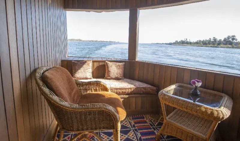 Best Nile Views Aboard the Elegant Nile Dahabiya Nuun