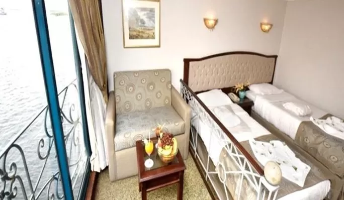 Luxurious Cabin Aboard the Princess Sarah II Nile Cruise 