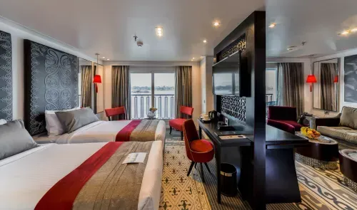 Elegant Double Cabin with Stunning River Views on Mayflower Nile cruise 