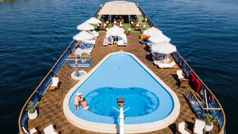 Amwaj Nile Cruise Sundeck - Relaxing Deluxe Nile Cruise Egypt Experience