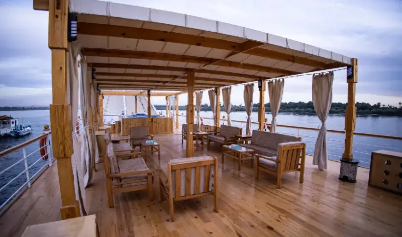 Upper Deck Views – Nile Cruise Dahabiya Akhnaton