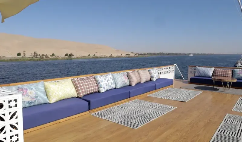 Scenic Sun Deck – Unwind Aboard Dahabiya Nayera
